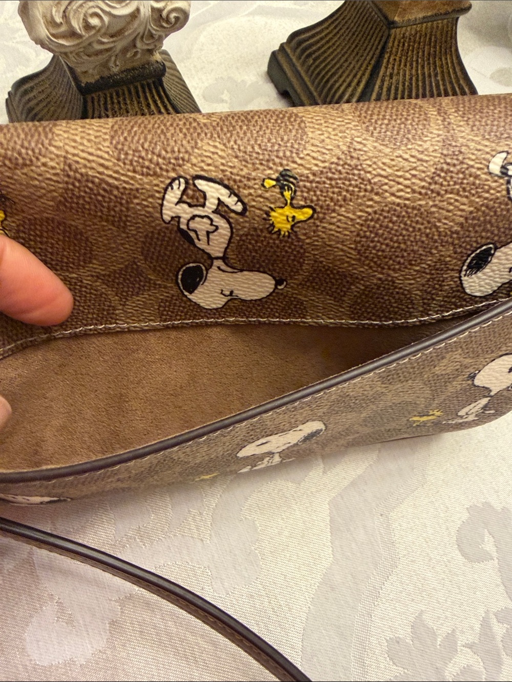 NWOT Coach X Peanuts Shoulder bag & Crossbody: Snoopy & Woodstock - Picture 5 of 11